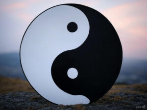 Yin Yang ilustração.